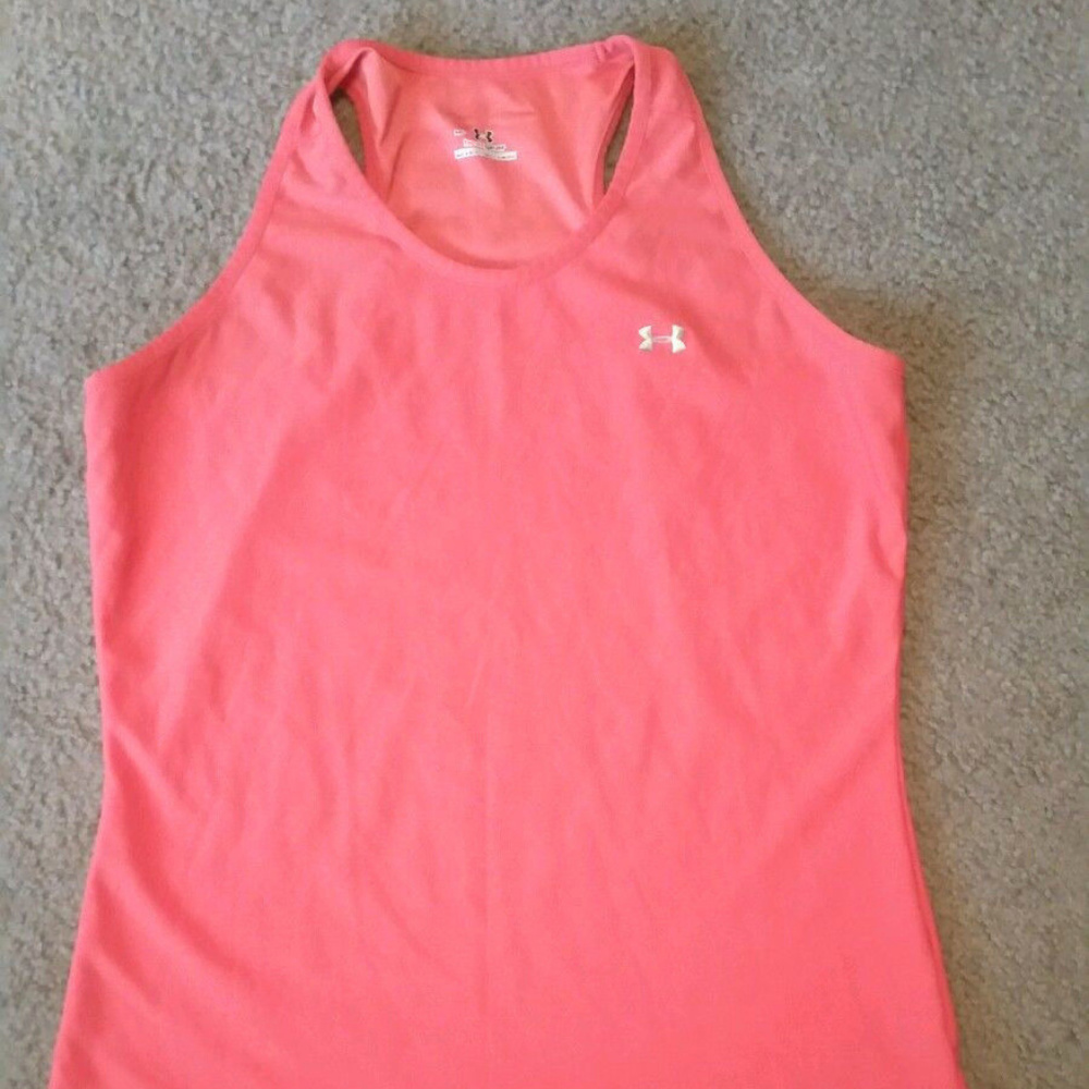 Under Armour workout shirt sze M~Orange/ Red
